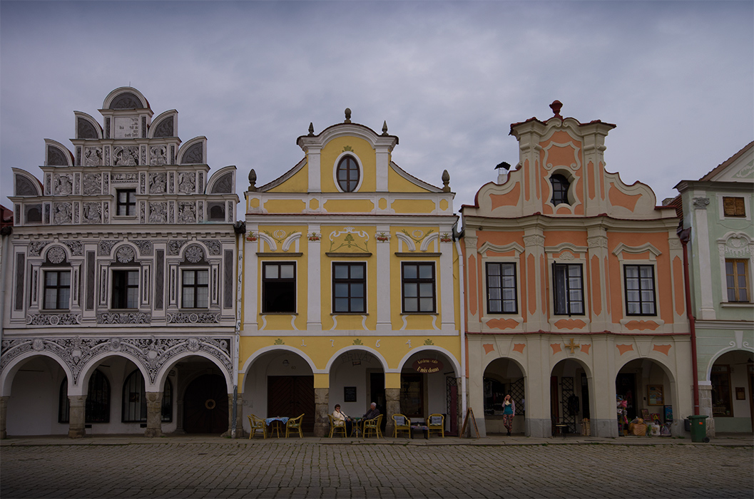 Telč, facade