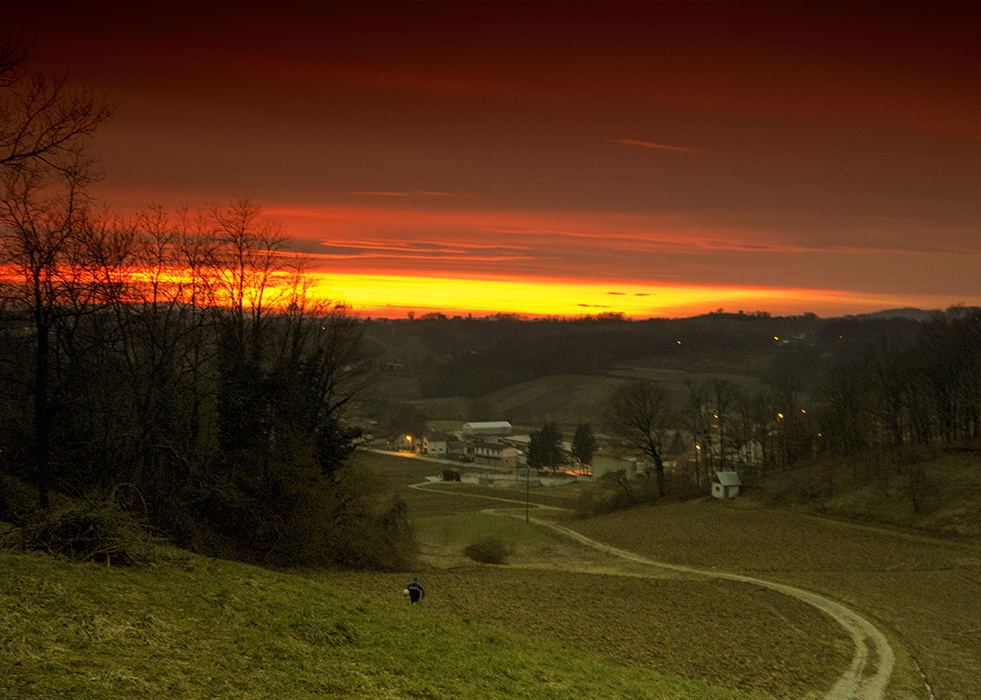 Sunset in february