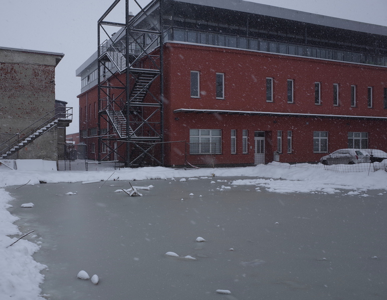 Chair on ice