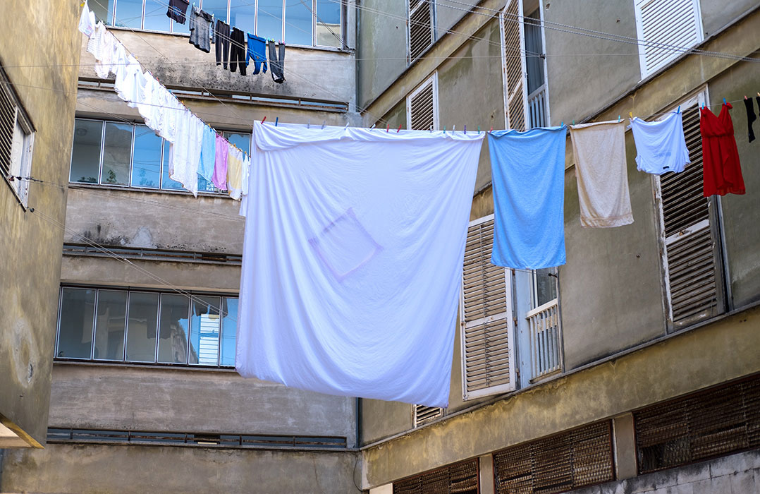 Drying of laundry