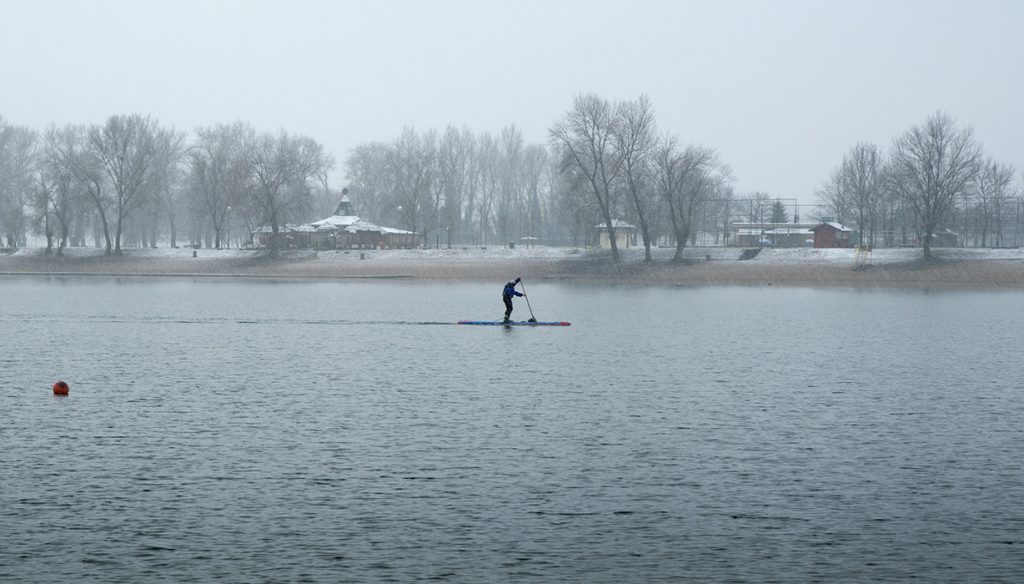 Lake Jarun-sleety